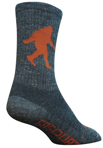 Sasquatch Wool Crew Socks, 5-9, Gray
