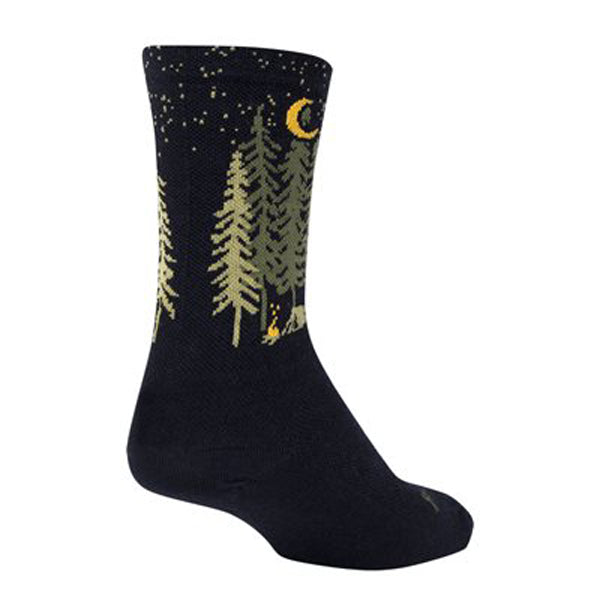 SockGuy Wool Camper Socks - 6" Black Small/Medium