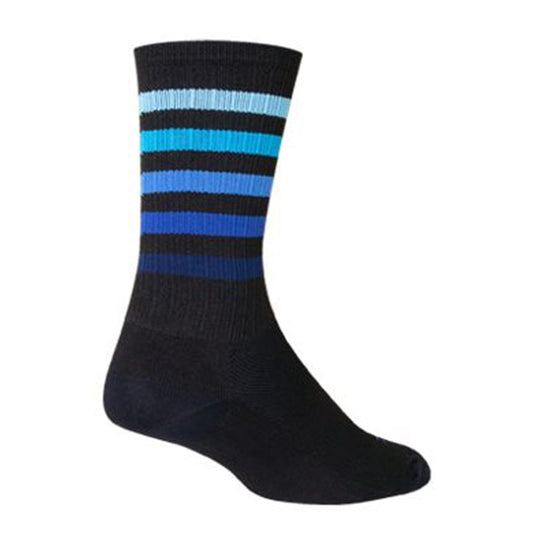 SockGuy SGX Deep Socks - 6" Black/Blue Large/X-Large