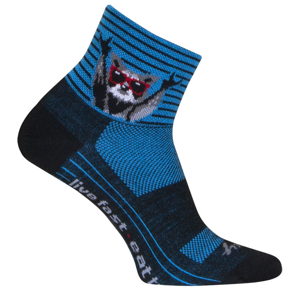 Live Fast Socks, 9-13, Blue