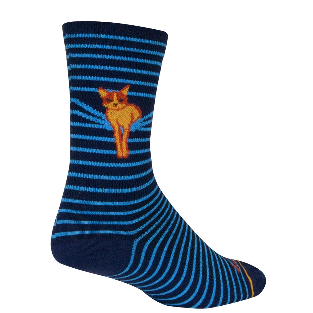 Peekaboo Socks, 5-9, Blue