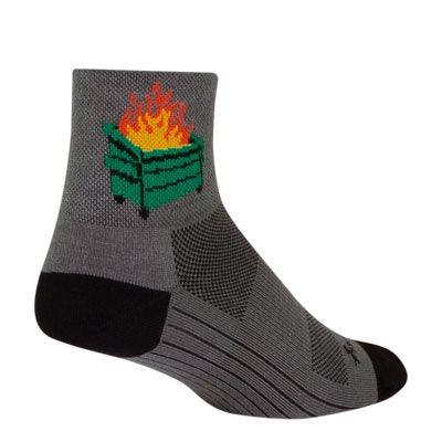 SockGuy 2020 Classic Socks - 3" Gray/Black Small/Medium