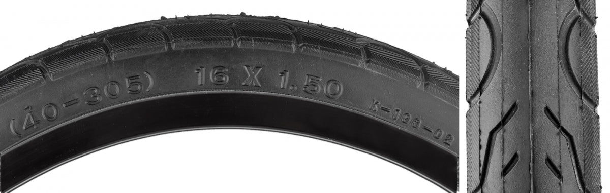 TIRE SUNLT 16x1.5 BK/BK KWEST 60lbK193 WIRE