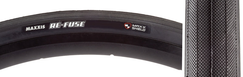 Maxxis Re-Fuse Tire - 700 x 23 Clincher Folding Black Single MaxxShield