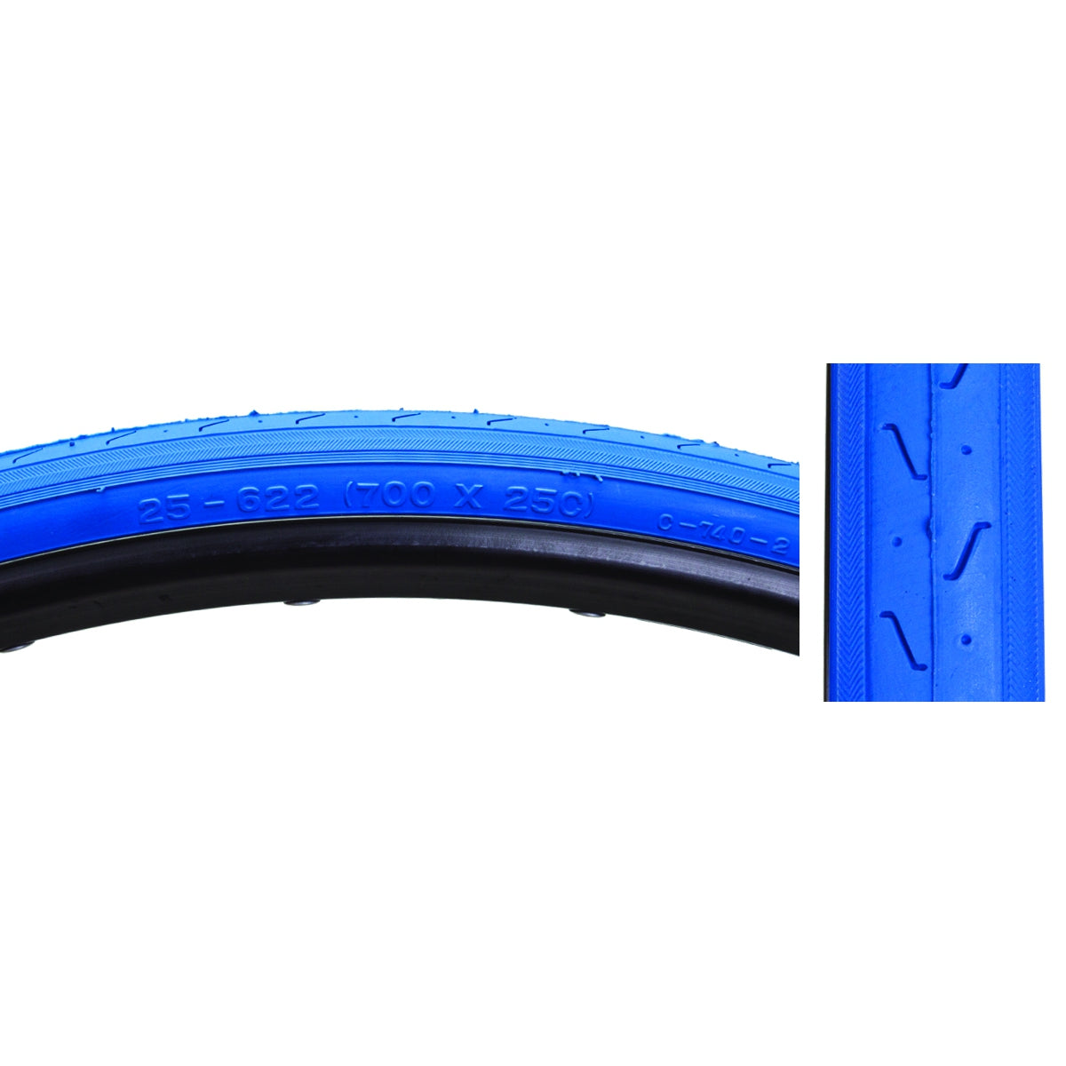 TIRE SUNLT 700x25 CST740 BU/BLU S-HP WIRE