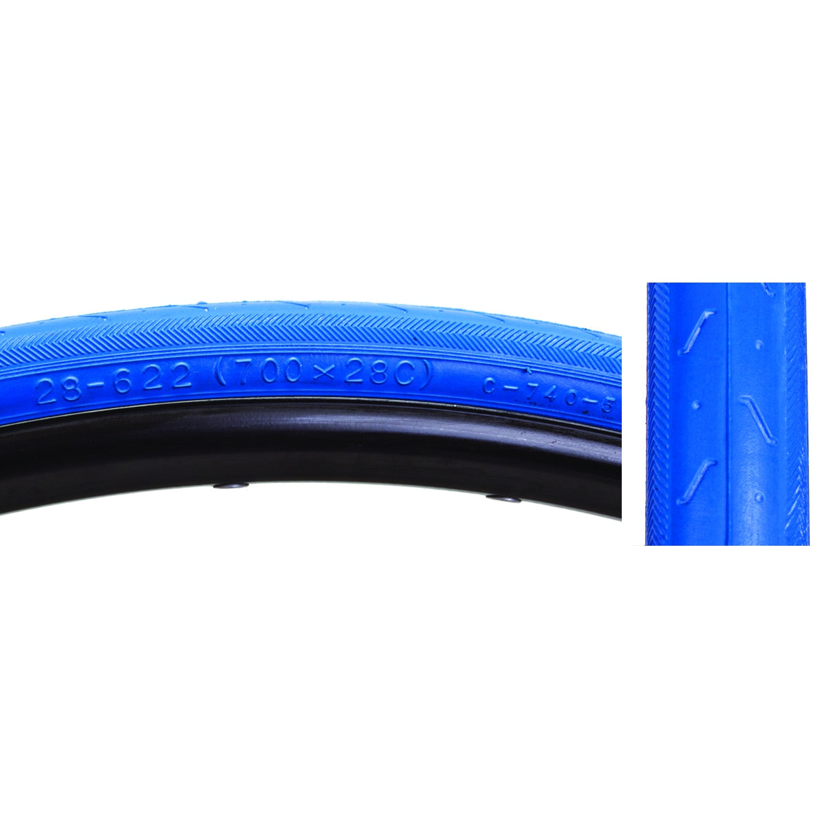 TIRE SUNLT 700x28 CST740 BU/BLU S-HP WIRE