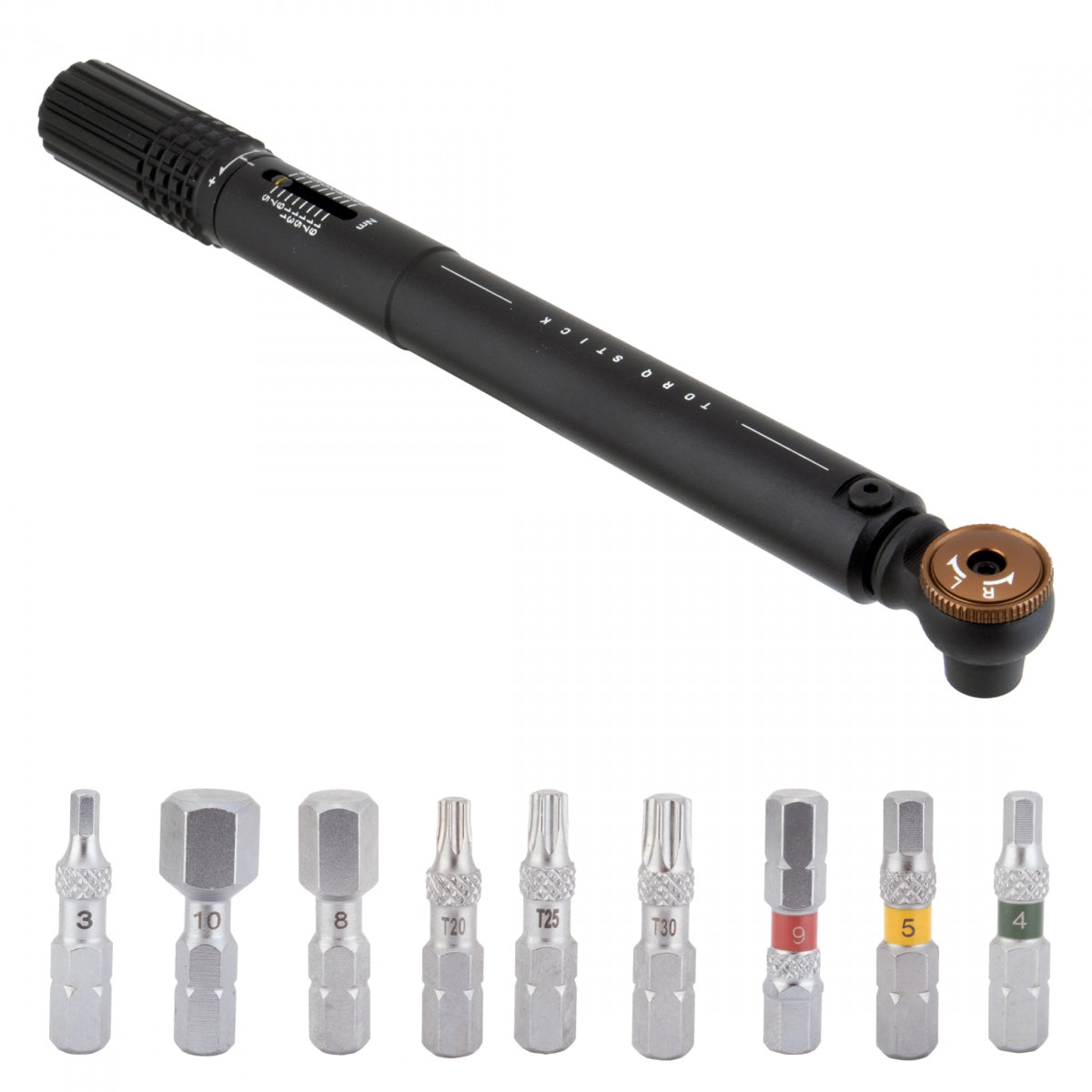 TOOL TORQUE WRENCH TOPEAK TORQ STICK 4-20Nm w/3/4/5/6/8/10/T20/T25/T30