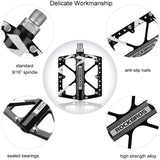 ROCKBROS Large Size Mountain Bicycle Aluminium Alloy Pedals-BLACK