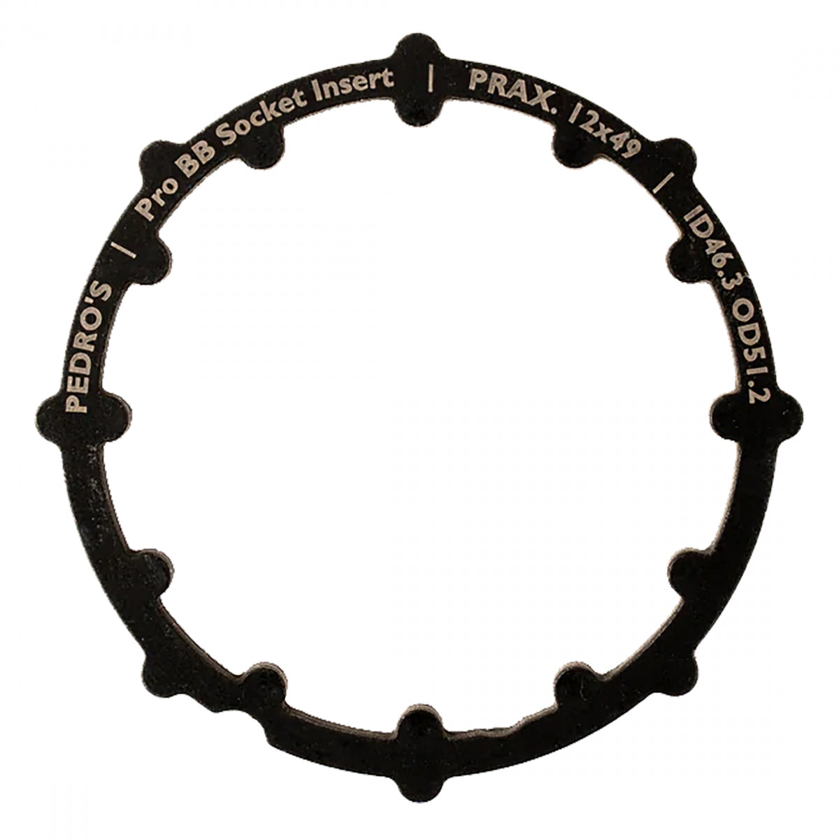 TOOL BB PEDROS PRO SOCKET CUP INSERT PRAX 12x49 BK