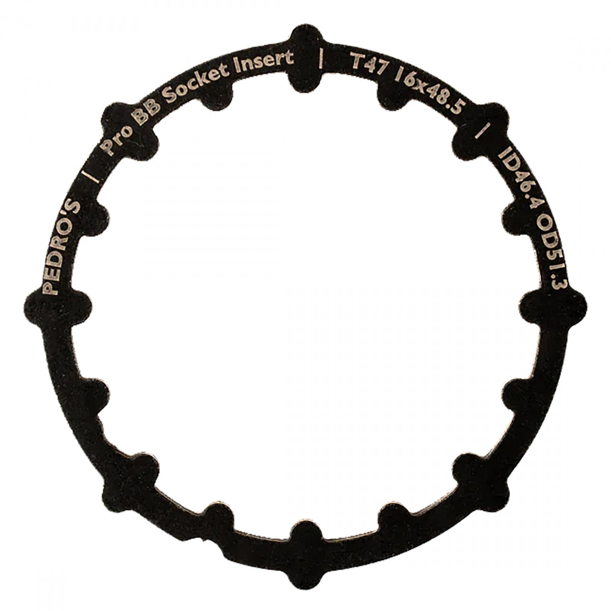 TOOL BB PEDROS PRO SOCKET CUP INSERT T47 16x48.5 BK