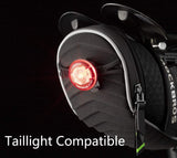 ROCKBROS Waterproof Cycling Saddle Bag Bike Rear Seat Bags Zipper Bicycle Black
