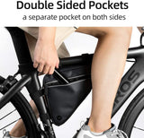 ROCKBROS Bike Triangle Frame Bag, with Two Side Pockets, 1.5L