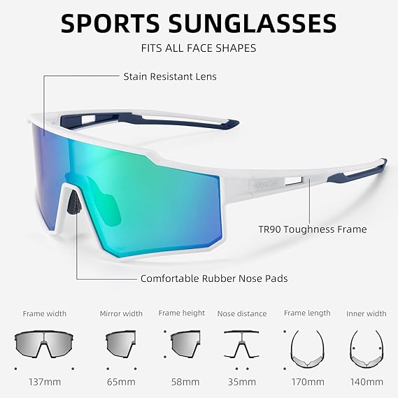 Unisex Polarized Cycling Sunglasses with TR90 Frame