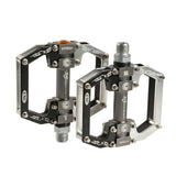 ROCKBROS Bicycle Pedals Flat Pedals, Aluminum Alloy Platform Anti-Slip Bearing Seal 9/16" Set of 2
