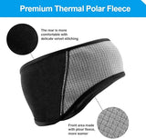 ROCKBROS Fleece Ear Warmers Headband for Running Cycling Skiing Winter Warmth