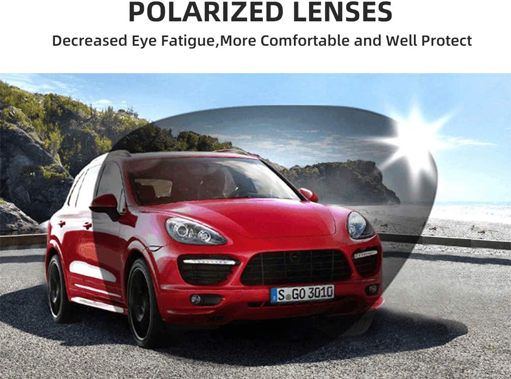 Slim Polarized Sports Sunglasses with 4 Lenses