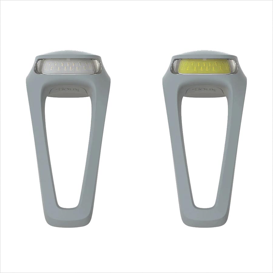 Knog Frog V3 Light Front and Rear Grey Set