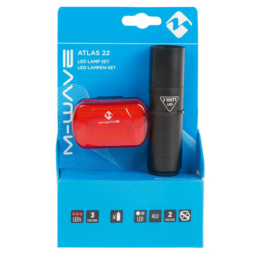 M-Wave Atlas 22 Light Set Black