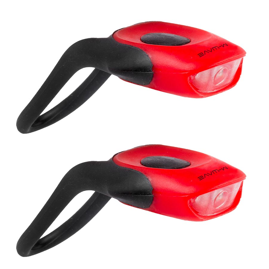 M-Wave Cobra Flashing Light Set Front and Rear  Red