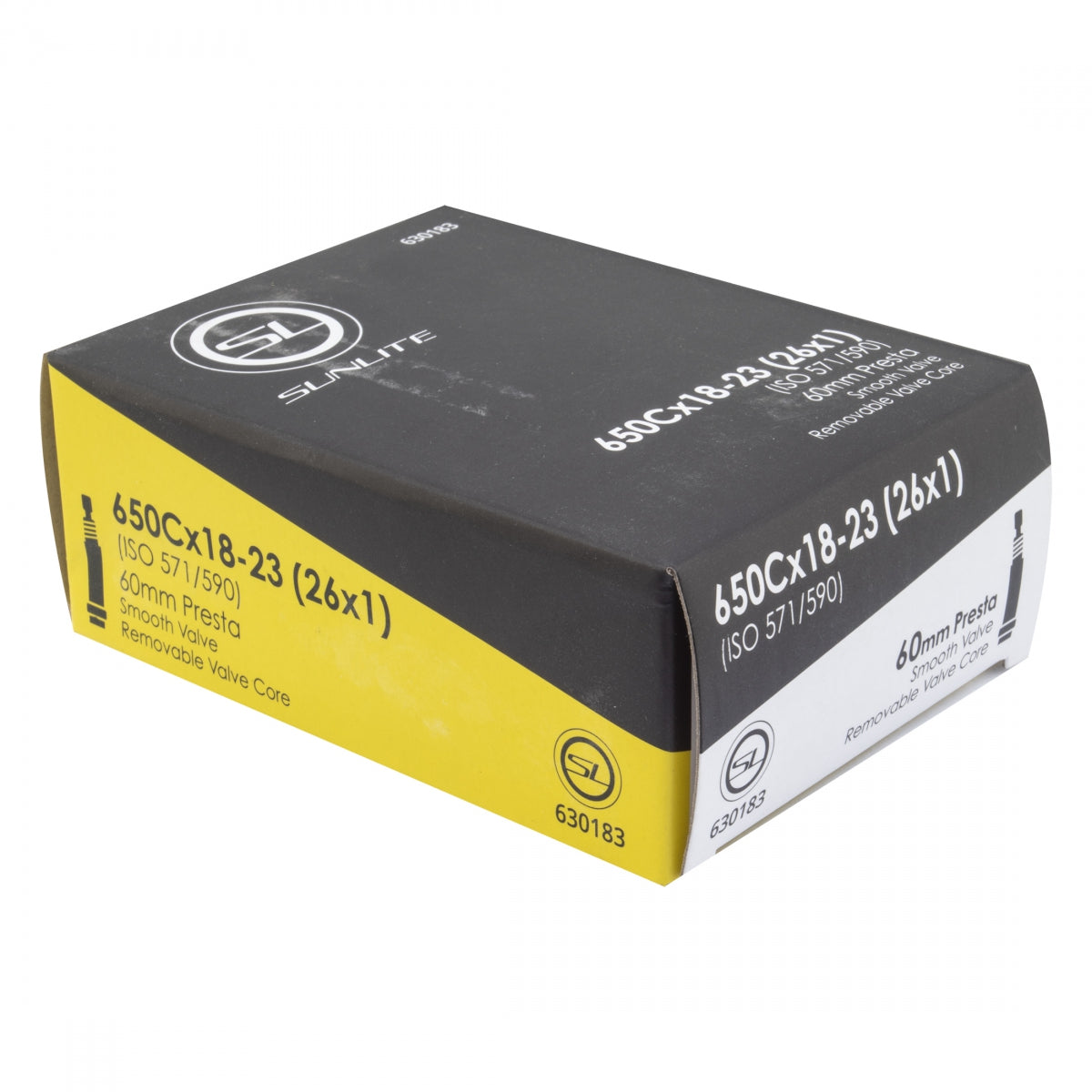 TUBE SUNLT 650Cx18-23 PV60/SMTH/RC (26x1) FFW25mm