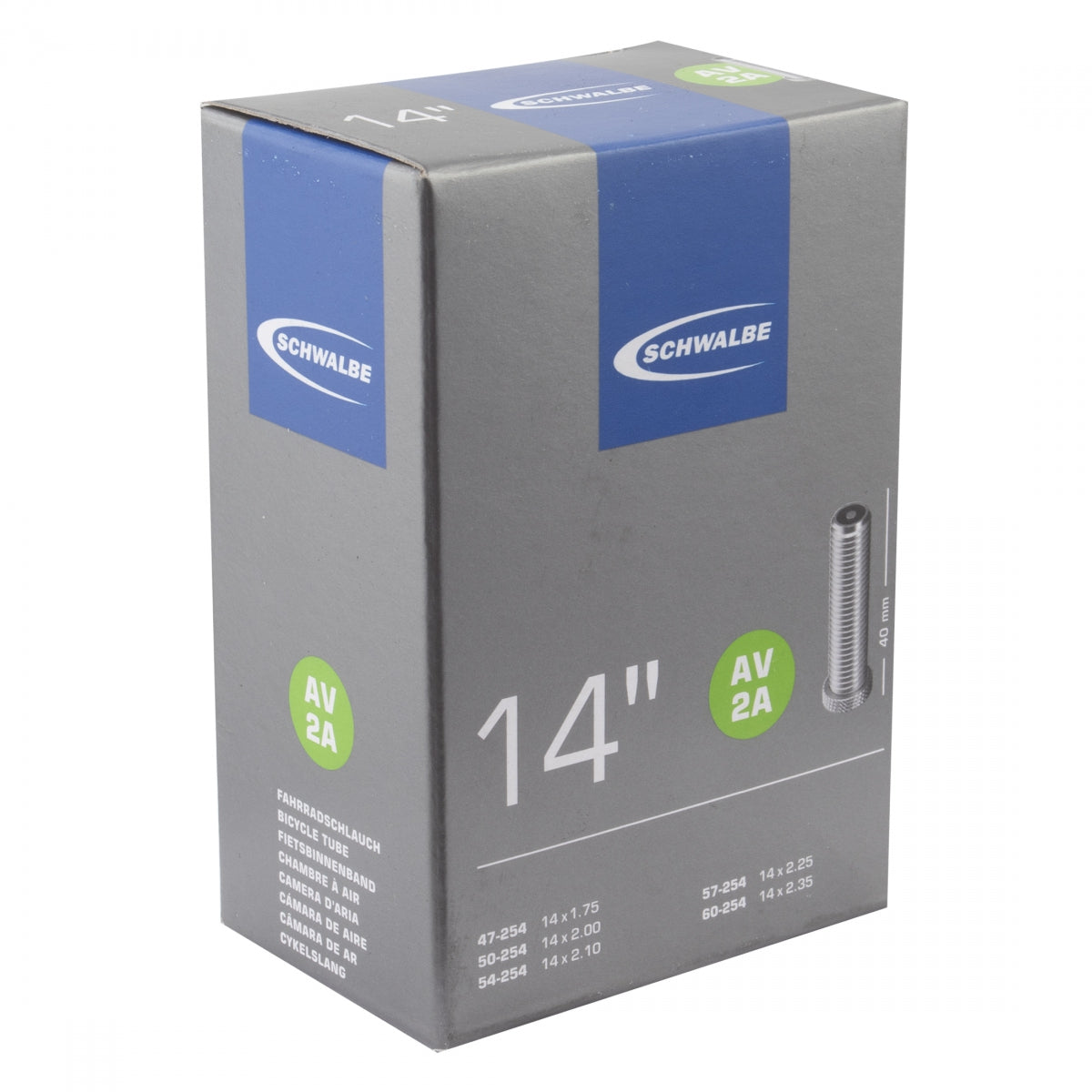 TUBE SCHWALBE 14 254x47/60 SV 40mm