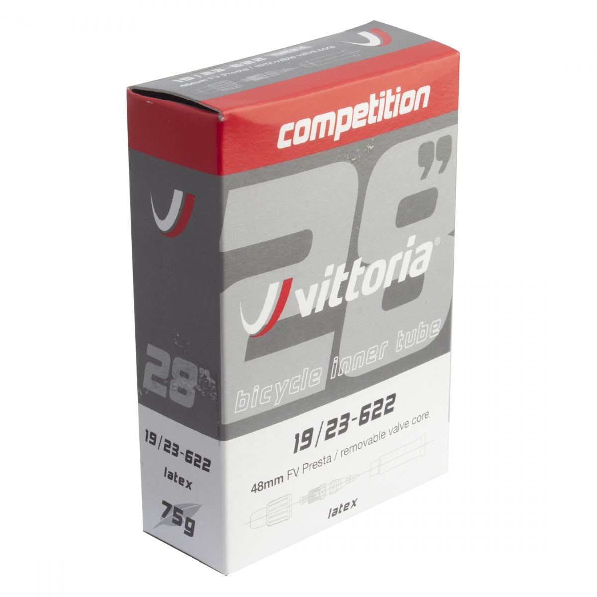 TUBE VITTORIA COMPETITION LATEX 700x19-23 PV/48mm RVC