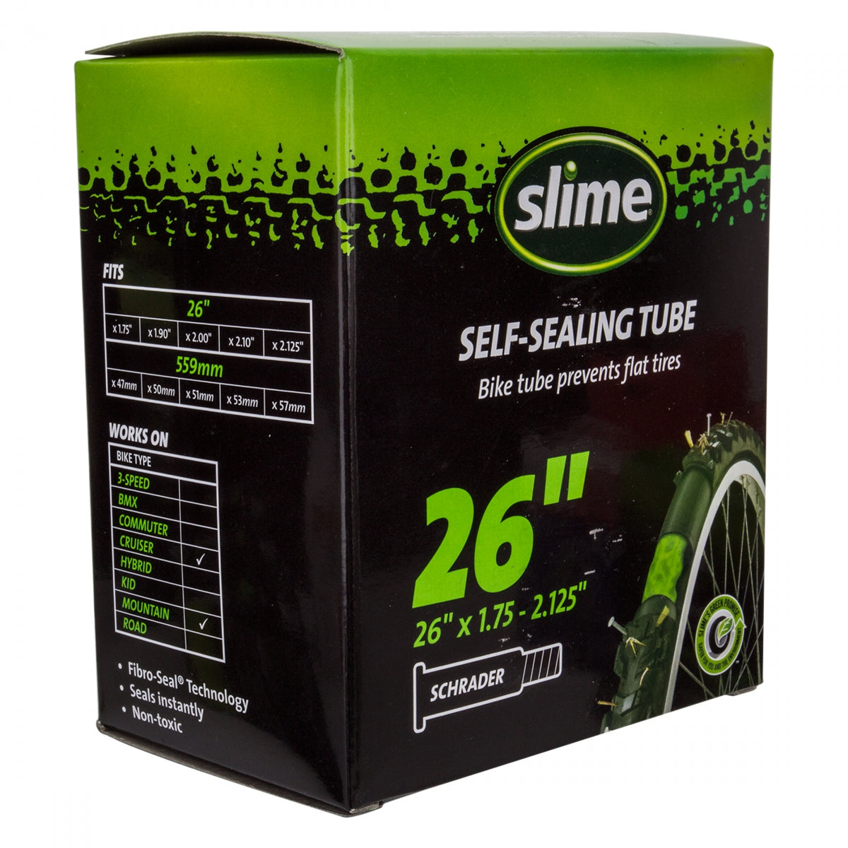 TUBE SLIME 26x1.75-2.125-SV