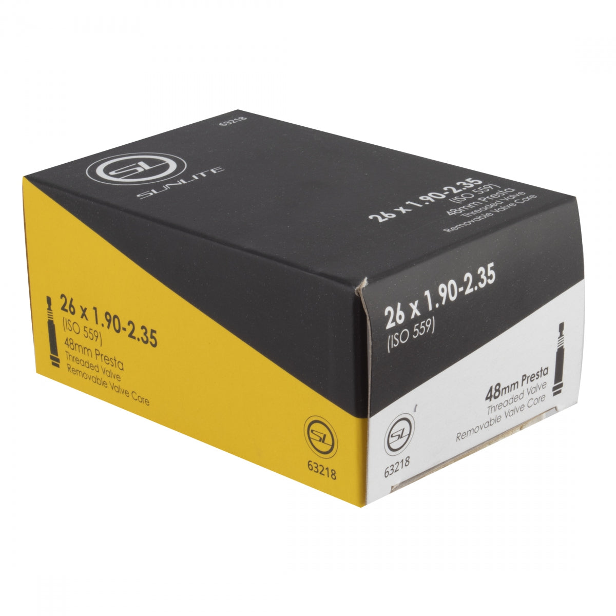 TUBE SUNLT 26x1.90-2.35 PV48/THRD/RC FFW 51mm