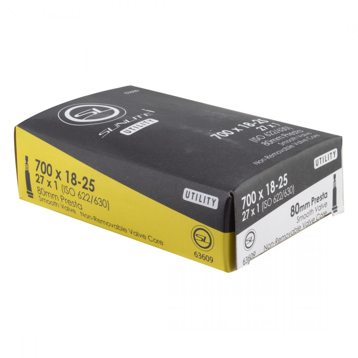 TUBE SUNLT UTILIT 700x18-25 27x1 PV80/SMTH/NRC FFW21mm