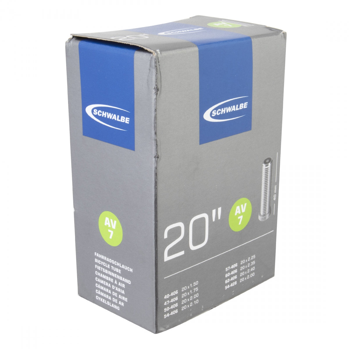 TUBE SCHWALBE 20 406x40/62 SV 40mm