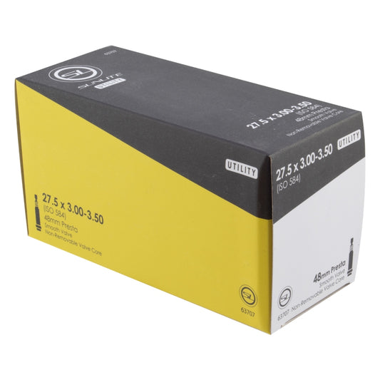 Sunlite Utili-T Standard Presta Valve Tubes 27.5x3.00-3.50 PV 48mm 0d Smooth Non-Removable 78mm 0.9mm