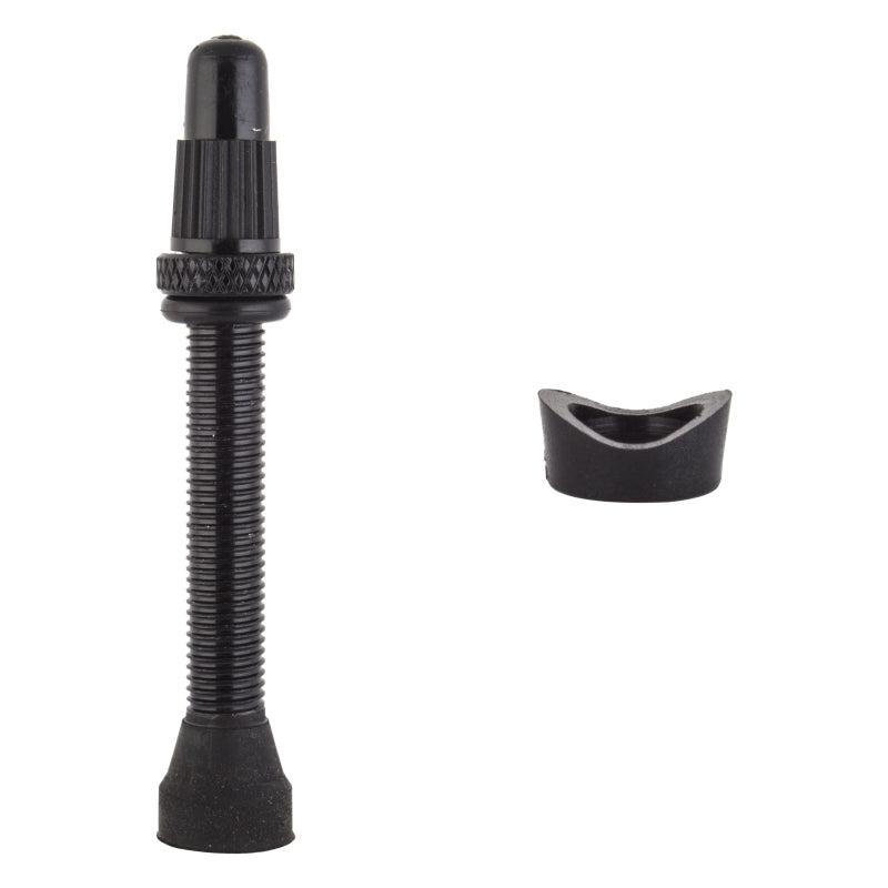 Origin8 Tubeless Alloy Presta Valve Tubeless Valve 44mm Single AL6061 Black 23mm - 31mm