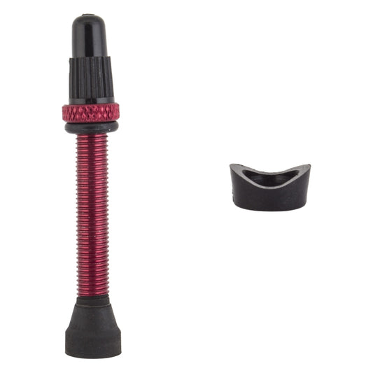 Origin8 Tubeless Alloy Presta Valve Tubeless Valve 44mm Single AL6061 Red 23mm - 31mm