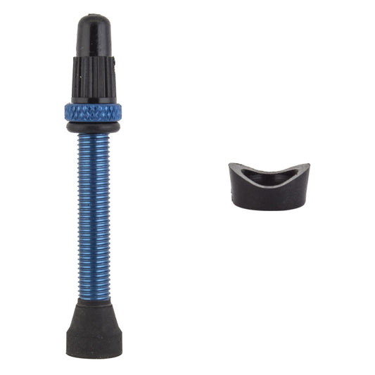 Origin8 Tubeless Alloy Presta Valve Tubeless Valve 44mm Single AL6061 Blue 23mm - 31mm