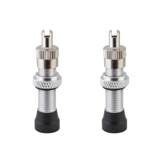 Alienation Tubeless Alloy Schrader Valves Tubeless Schrader Valve 32mm 1 Pair 6g Silver <22mm