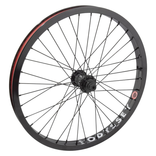 Odyssey Hazard Lite Front Wheel - 20" 3/8" x 100mm Rim Brake Hard BLK Clincher