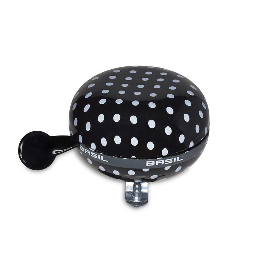 Basil Polka Dot Bell 80mm Black/White Dots