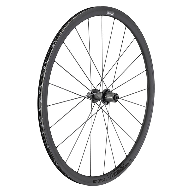 DT Swiss PR 1400 DICUT OXiC Rear Wheel - 700 QR x 130mm Rim Brake HG 11 BLK 32mm