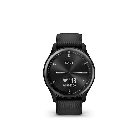 Garmin vivomove Sport Watch Watch Color: Black Wristband: Black - Silicone