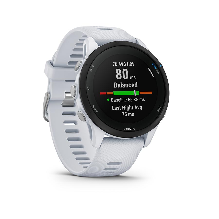 Garmin Forerunner 255 Music GPS Smartwatch - 45.6mm Whitestone