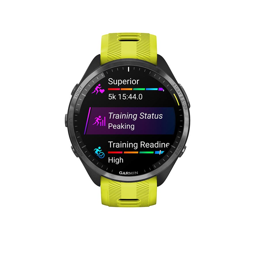 Garmin Forerunner 965 Watch Watch Color: Amp Yellow Wristband: Amp Yellow/Black - Silicone