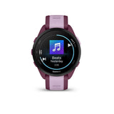 Garmin, Forerunner 165 Music, Watch, Watch Color: Berry, Wristband: Lilac - Silicone