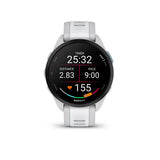 Garmin, Forerunner 165, Watch, Watch Color: Grey, Wristband: Whitestone - Silicone
