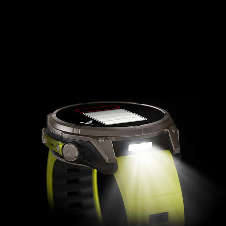 Garmin, fenix 8 Solar Sapphire 47mm, Watch, Watch Color: Titanium, Wristband: Amp Yellow/ Graphite - Silicone