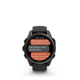 Garmin, fenix 8 AMOLED Sapphire 43mm, Watch, Watch Color: Grey, Wristband: Black/ Pebble Gray - Silicone