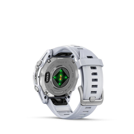 Garmin, fenix 8 AMOLED 43mm, Watch, Watch Color: Silver, Wristband: Whitestone - Silicone