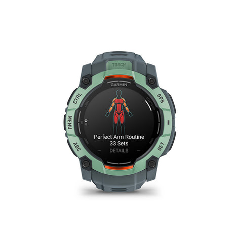 Garmin, Instinct 3 50mm AMOLED, Watch, Watch Color: Neo Tropic, Wristband: Twilight - Silicone
