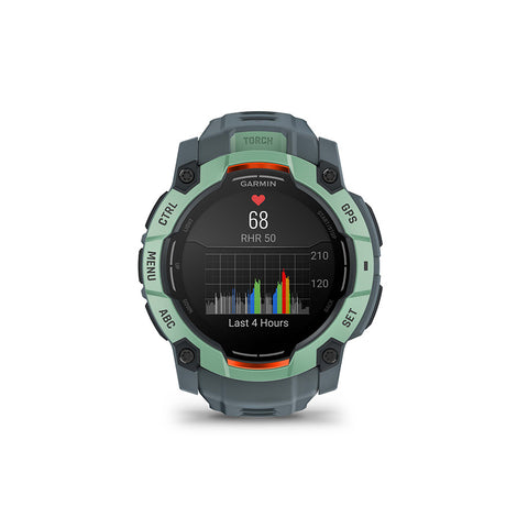 Garmin, Instinct 3 50mm AMOLED, Watch, Watch Color: Neo Tropic, Wristband: Twilight - Silicone