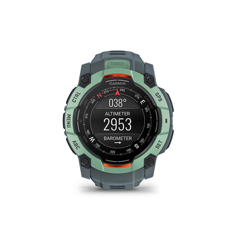 Garmin, Instinct 3 50mm AMOLED, Watch, Watch Color: Neo Tropic, Wristband: Twilight - Silicone
