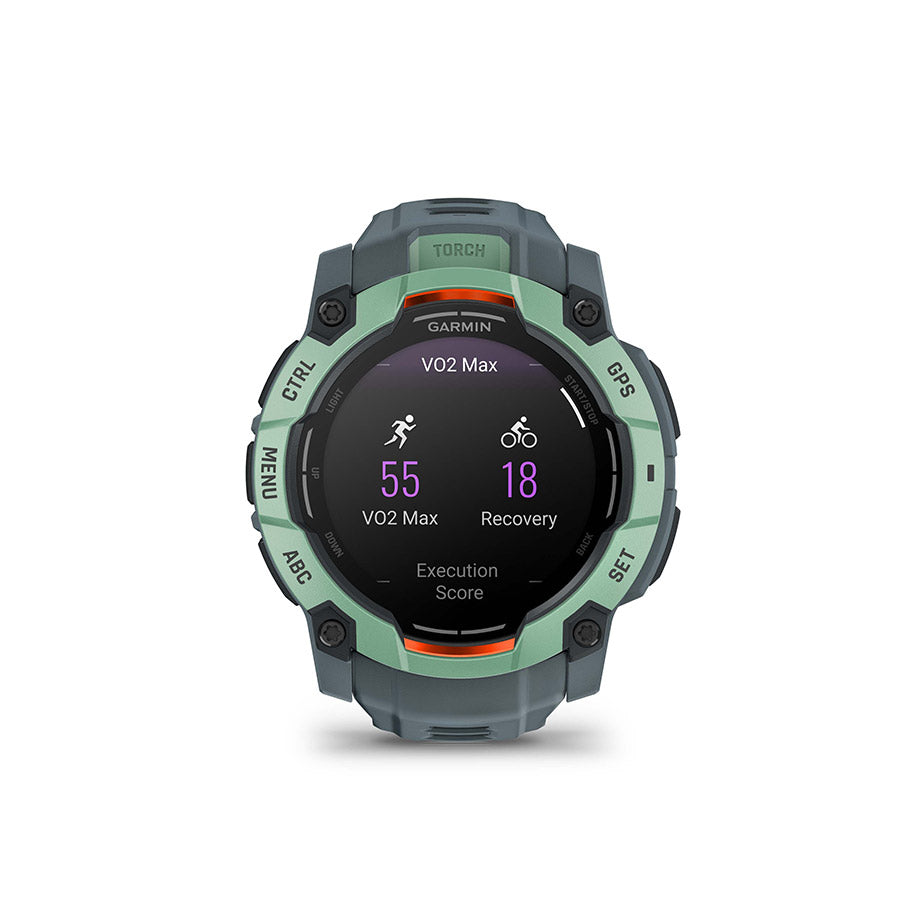 Garmin, Instinct 3 50mm AMOLED, Watch, Watch Color: Neo Tropic, Wristband: Twilight - Silicone